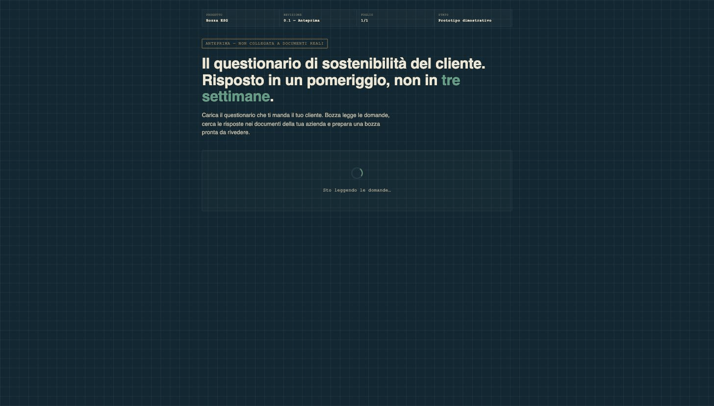 Anteprima della demo di Bozza